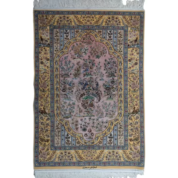 dd warmth and character to your living room with a traditional Persian Isfahan area rug.