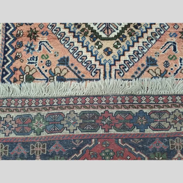 Artisan weaving Persian Yalameh Runner by hand