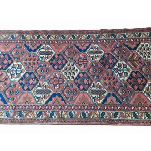 Handmade Persian Bakhtiyar Runner – Close-Up Detail