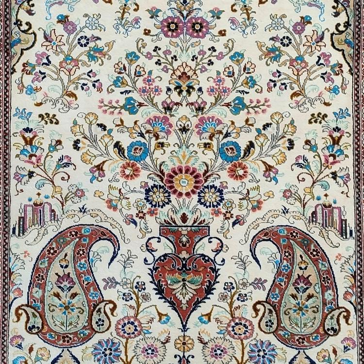 Handmade Persian Qom Silk - Masterpiece - Image 3