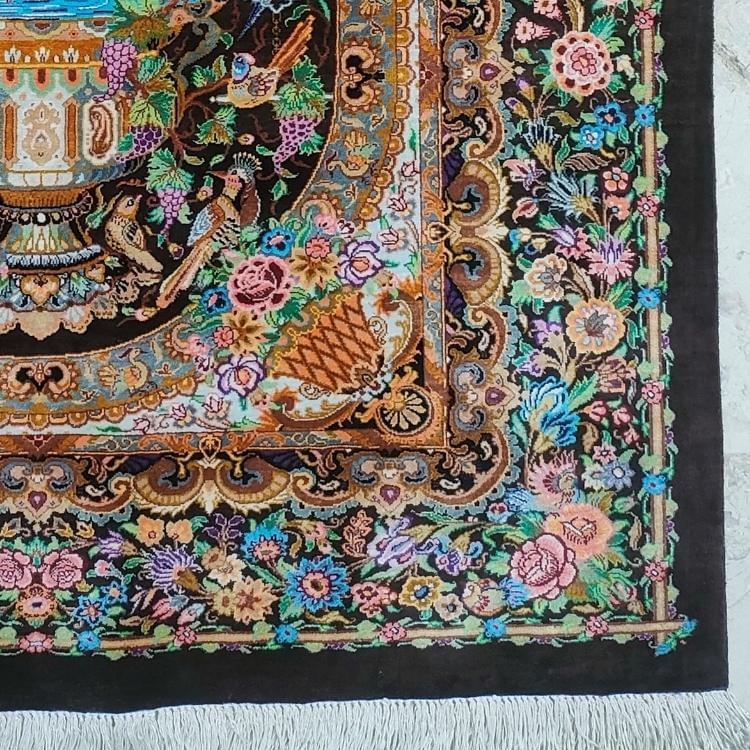 Handmade Persian Qom Silk – Masterpiece - Image 4